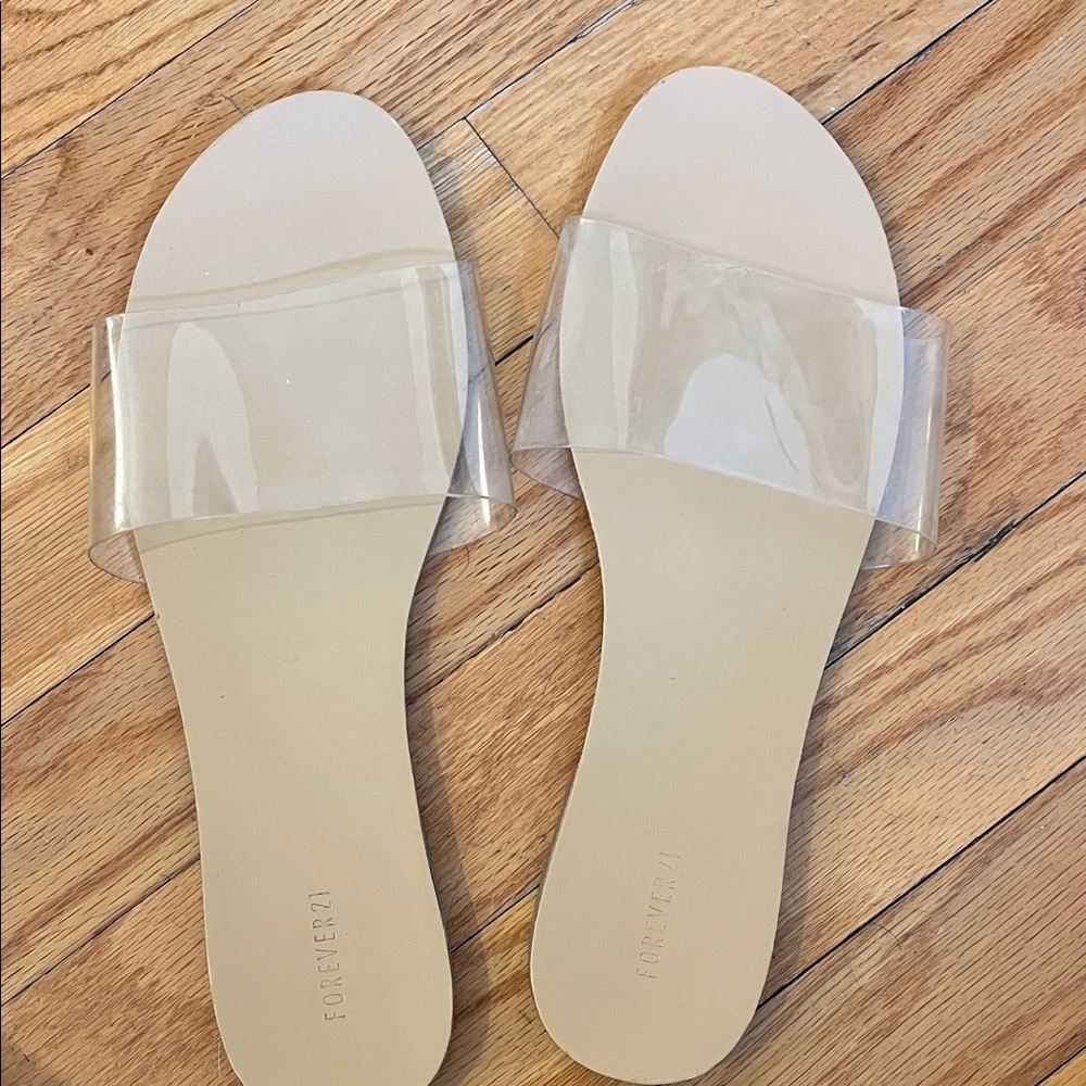 Forever 21 Clear Strap Sandals